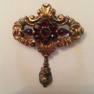 Host Pick:Garnet Brooch - Vintage